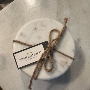Threshold White Marble Coasters